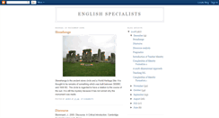 Desktop Screenshot of englishspecialists.blogspot.com