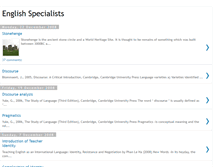 Tablet Screenshot of englishspecialists.blogspot.com