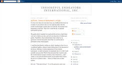 Desktop Screenshot of insightfulendeavors.blogspot.com