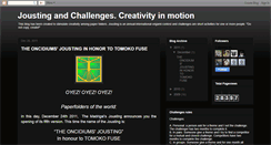 Desktop Screenshot of joustingandchallenges.blogspot.com