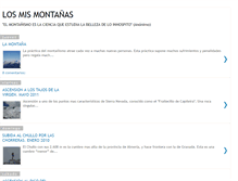 Tablet Screenshot of losmismontanas.blogspot.com