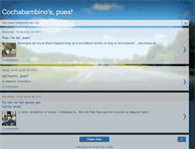 Tablet Screenshot of cochabambinos-pues.blogspot.com