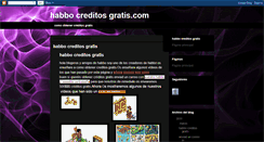Desktop Screenshot of habbocreditosgratisxxx.blogspot.com