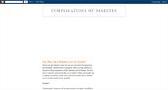 Desktop Screenshot of complications-of-diabetes.blogspot.com