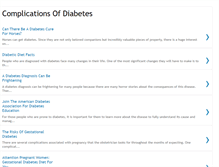 Tablet Screenshot of complications-of-diabetes.blogspot.com