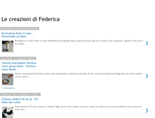Tablet Screenshot of lecreazionidifederica.blogspot.com