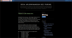 Desktop Screenshot of desaarjowinangun.blogspot.com