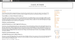 Desktop Screenshot of cagejunkie.blogspot.com