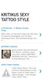 Mobile Screenshot of kritikustattoostyle.blogspot.com