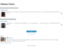 Tablet Screenshot of kebayarizlin.blogspot.com