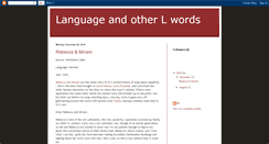 Desktop Screenshot of languageandlesbianism.blogspot.com
