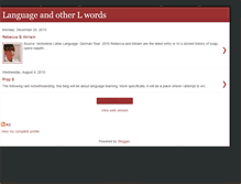 Tablet Screenshot of languageandlesbianism.blogspot.com