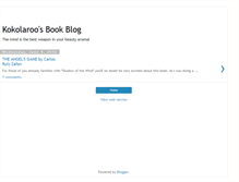 Tablet Screenshot of kokolaroosbookblog.blogspot.com