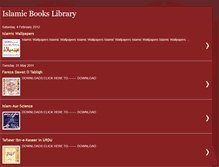 Tablet Screenshot of islamic-library.blogspot.com