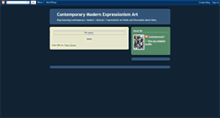 Desktop Screenshot of contemporarymodernart.blogspot.com