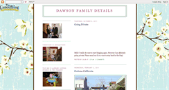 Desktop Screenshot of dawsondetails.blogspot.com