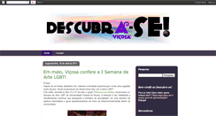 Desktop Screenshot of descubrasevicosa.blogspot.com