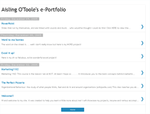 Tablet Screenshot of aislingotoole.blogspot.com