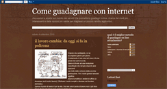 Desktop Screenshot of guadagnareconinternetsubito.blogspot.com