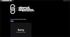 Desktop Screenshot of eternaldopeness.blogspot.com