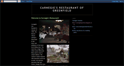 Desktop Screenshot of carnegiesrestaurant.blogspot.com