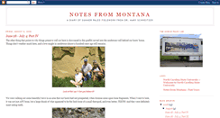 Desktop Screenshot of notesfrommontana.blogspot.com