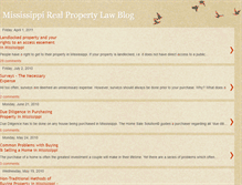 Tablet Screenshot of mississippirealpropertylawblog.blogspot.com