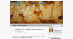 Desktop Screenshot of foodforthelazyofw.blogspot.com