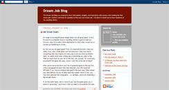 Desktop Screenshot of dream-job.blogspot.com