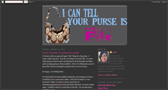 Desktop Screenshot of icantellyourpurseisfake.blogspot.com