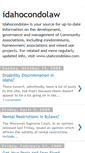 Mobile Screenshot of idahocondolaw.blogspot.com