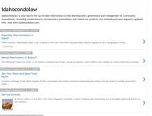 Tablet Screenshot of idahocondolaw.blogspot.com