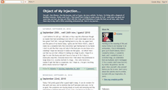 Desktop Screenshot of objectofmyinjection.blogspot.com