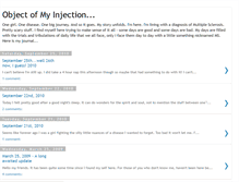 Tablet Screenshot of objectofmyinjection.blogspot.com