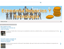 Tablet Screenshot of economianegociosytecnologia.blogspot.com