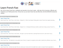 Tablet Screenshot of learn-frenchfast.blogspot.com
