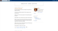 Desktop Screenshot of gravityandlevity.blogspot.com