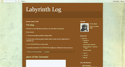 Desktop Screenshot of labyrinth-log.blogspot.com