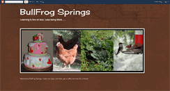 Desktop Screenshot of bullfrogsprings.blogspot.com