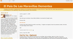 Desktop Screenshot of elpaisdelasmaravillasdementes.blogspot.com