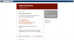 Desktop Screenshot of papercraft-mania.blogspot.com