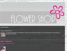 Tablet Screenshot of flowershop-lublin.blogspot.com