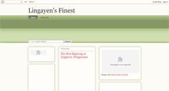 Desktop Screenshot of lingayensfinest.blogspot.com