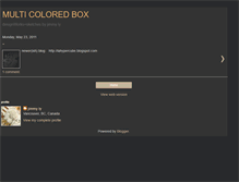 Tablet Screenshot of multicoloredbox.blogspot.com