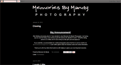 Desktop Screenshot of mymemoriesbymandy.blogspot.com