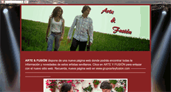 Desktop Screenshot of grupoarteyfusion.blogspot.com