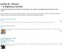 Tablet Screenshot of lyndonjohnsonandisrael.blogspot.com