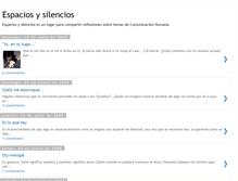 Tablet Screenshot of espaciosysilencios.blogspot.com