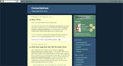 Desktop Screenshot of connectedness.blogspot.com