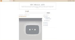 Desktop Screenshot of mysmallads.blogspot.com